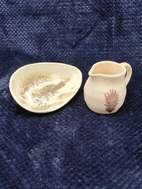 Handmade Studio Pottery with Mocha Diffusion Motif